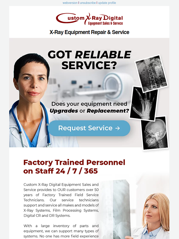 X-ray Equipment Repair & Service