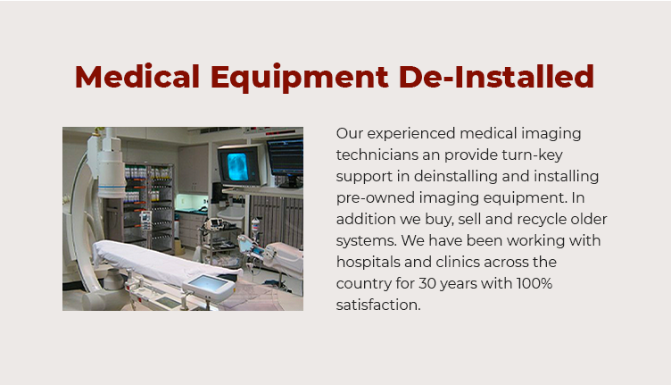 Medical Equipment De-Installed